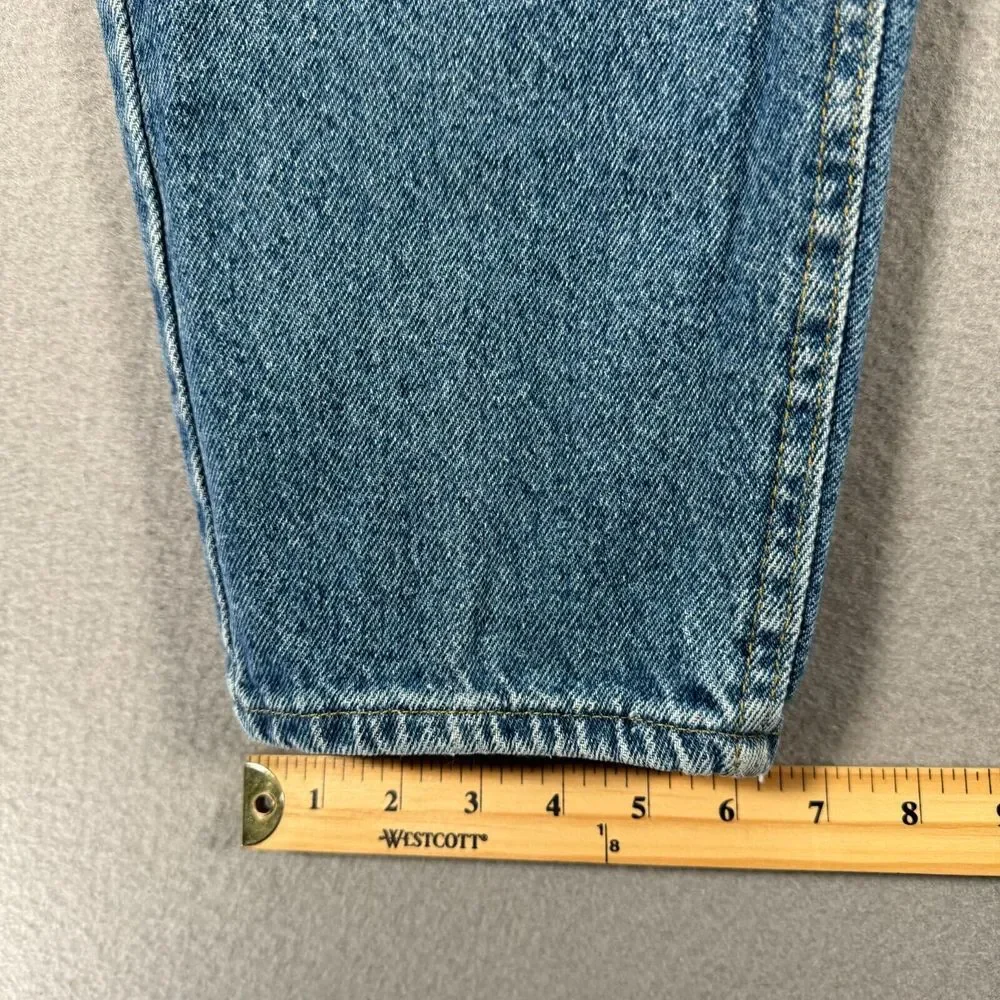 Vintage Lee Jeans Womens 20M Blue‎ Light Wash American Workwear Tapered USA Made